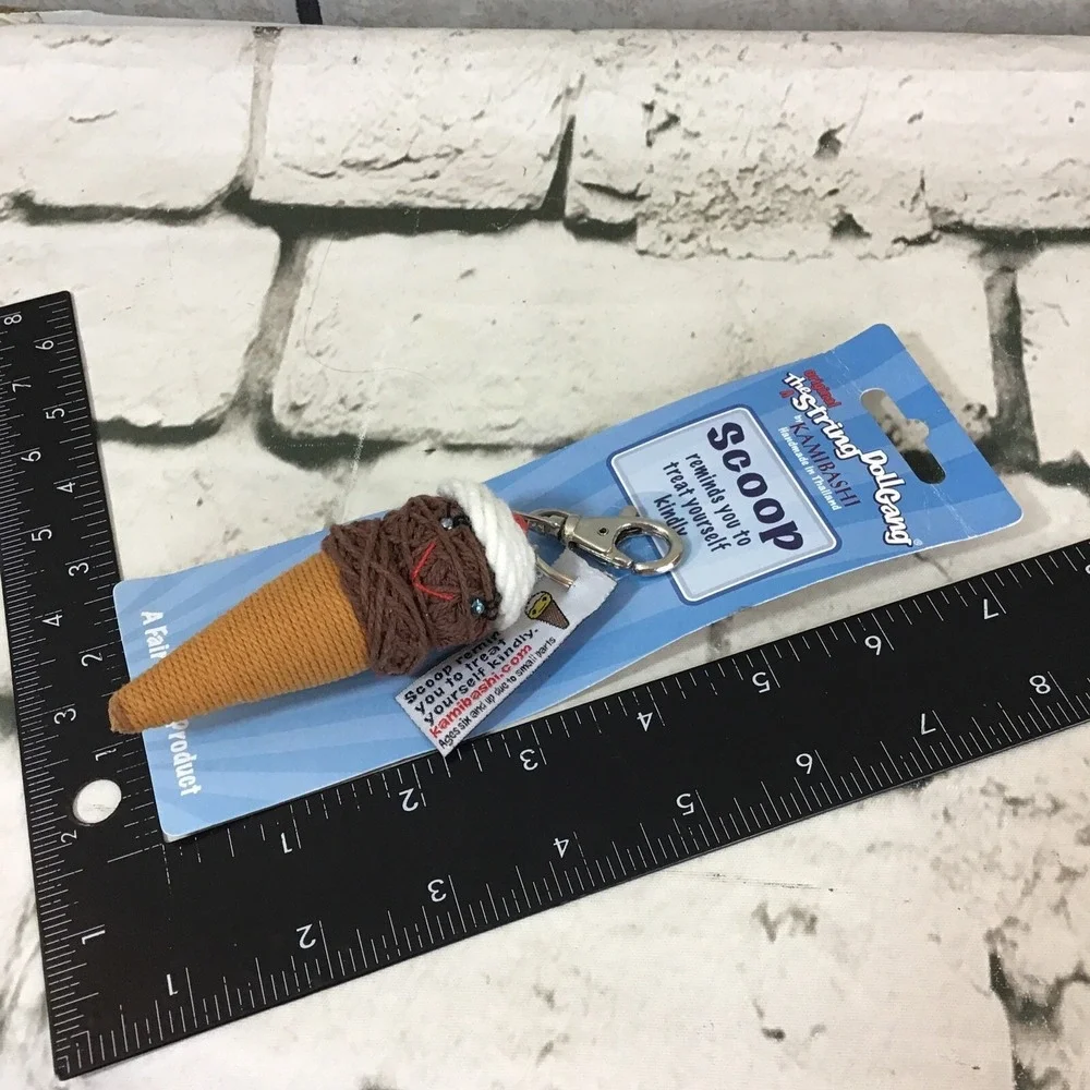Kamibashi String‎ Doll Keychain Scoop Treat Yourself Kindley Ice Cream Cone